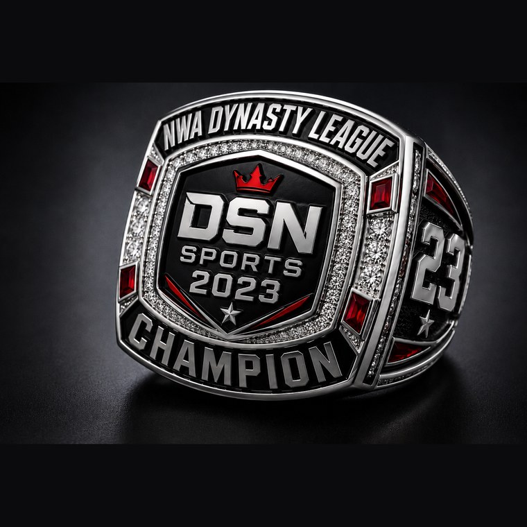 2023 NWA Dynasty League championship ring